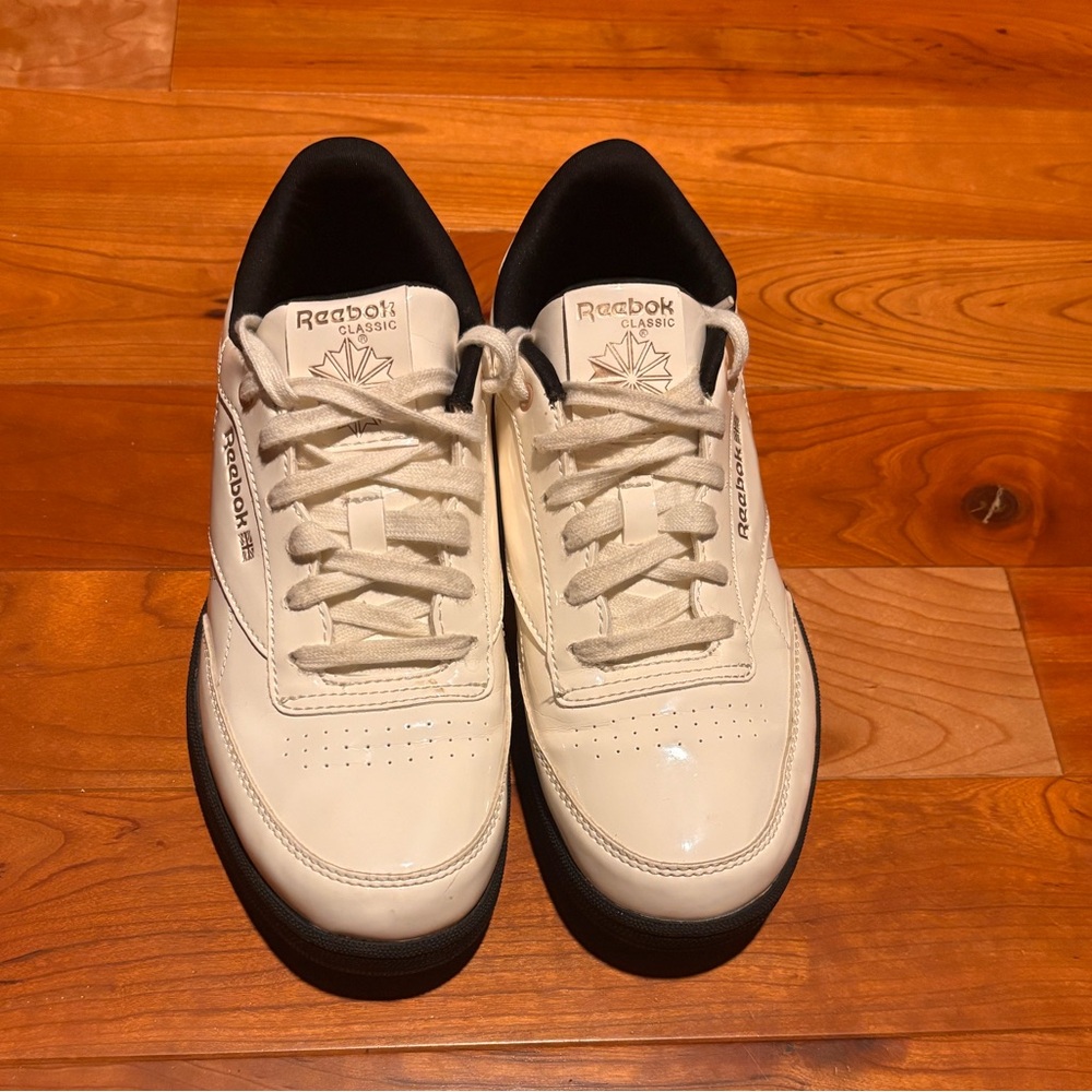 Reebok Classic White and Black Women's Sneakers